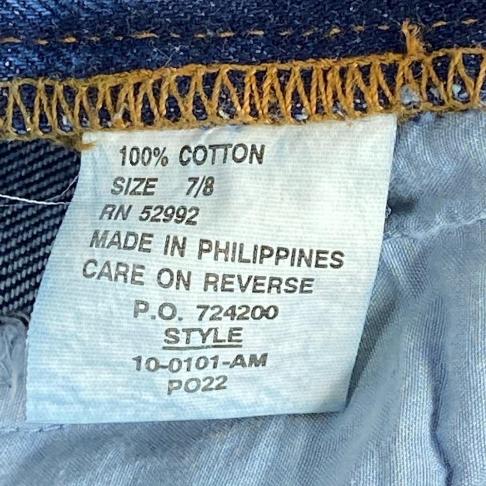 Vintage Jordache Basics Jeans 100% Cotton Blue Denim High Waist Mom Women Sz 7/8 - Picture 11 of 13